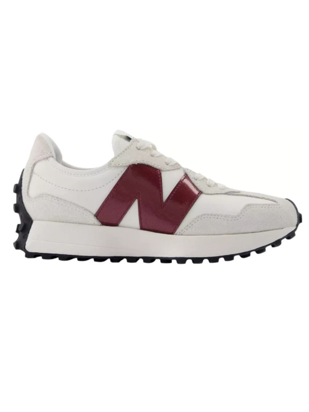 NWOB New Balance 327 Sneakers Sea Salt/Monarch/Burgundy 8 - Picture 2 of 16